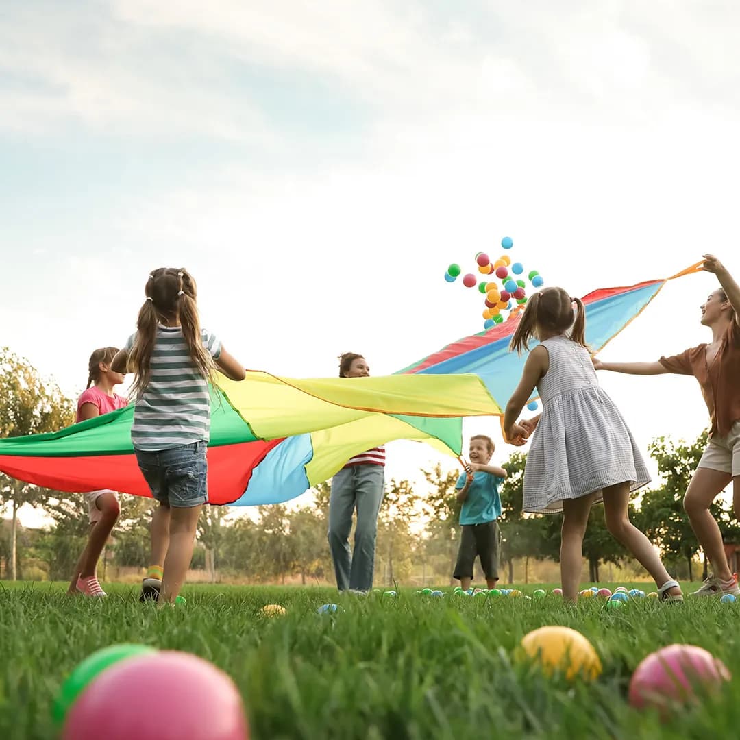 children with family