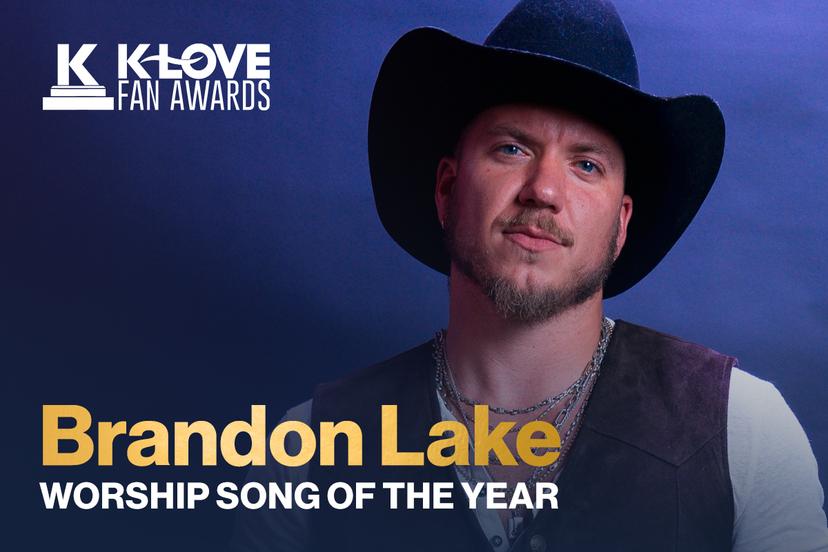 Brandon Lake Wins Worship Song of the Year at the 2025 KLOVE Fan Awards