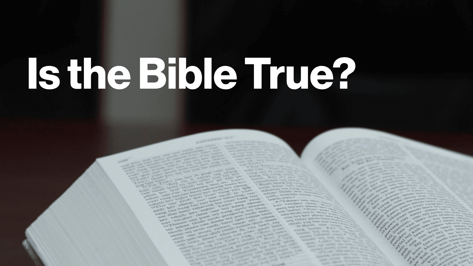 Is the Bible True Image