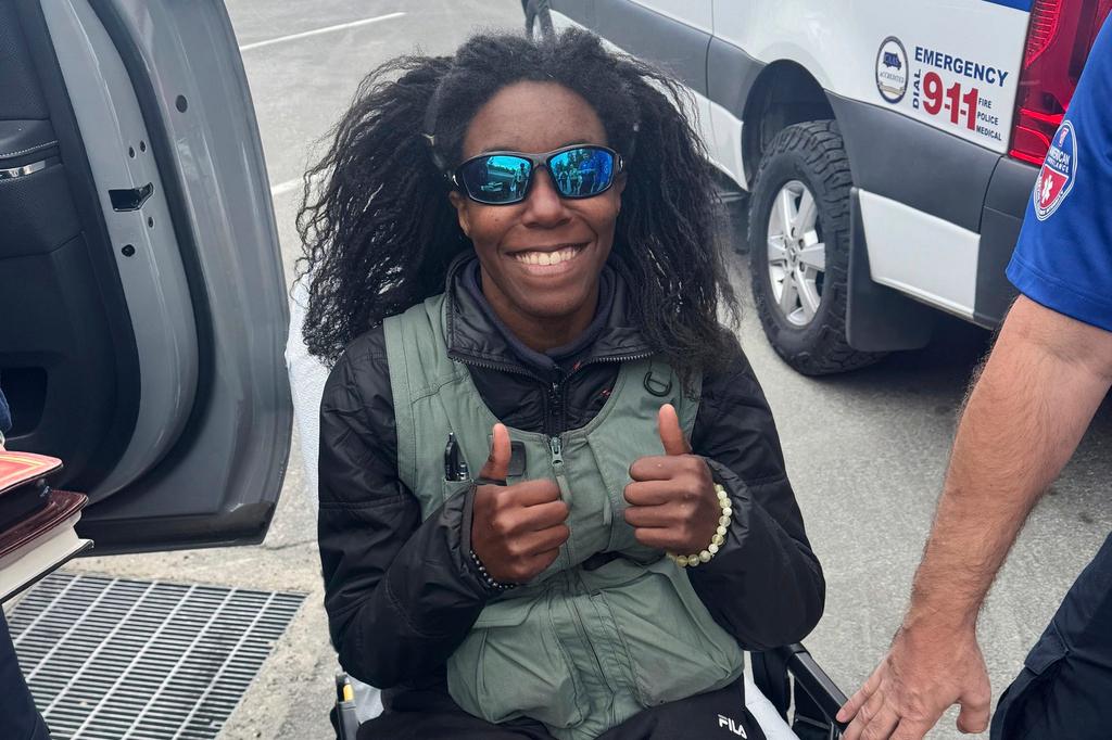  Tiffany Slaton, of Jeffersonville, Ga., when she was rescued 