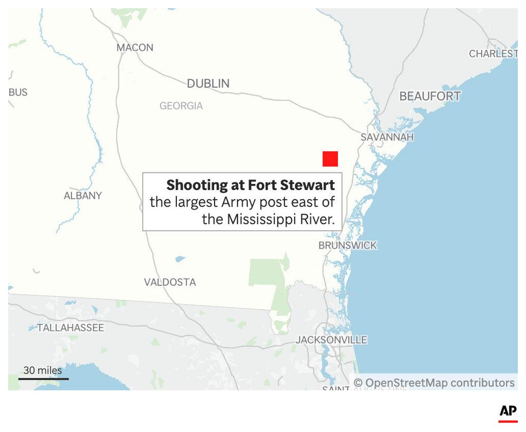  Fort Stewart army base in Georgia