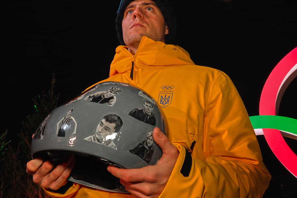 Champion Ukrainian Olympian Banned Due To Helmet With Images Of People Killed By Russian Invasion