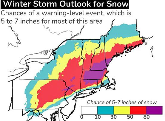 Northeast gets major snow, areas to the south see icing 