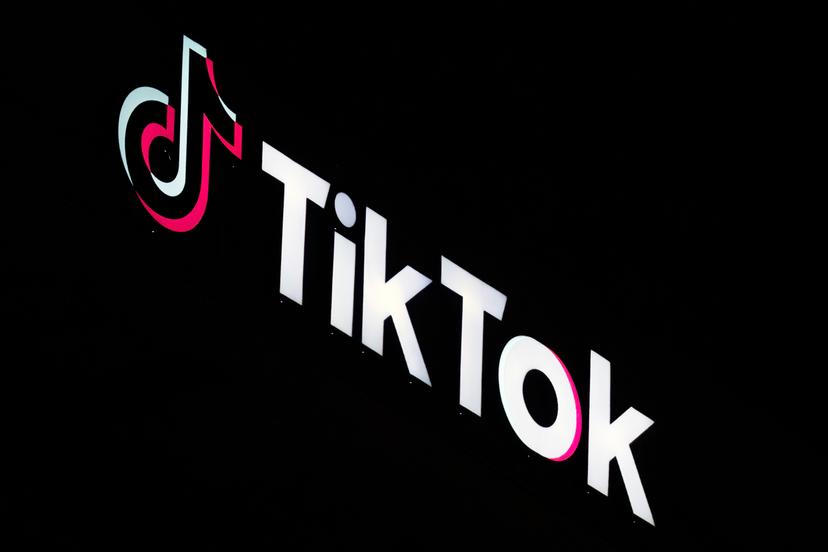 A TikTok sign is displayed on top of their building in Culver City, Calif., on Dec. 3, 2024.