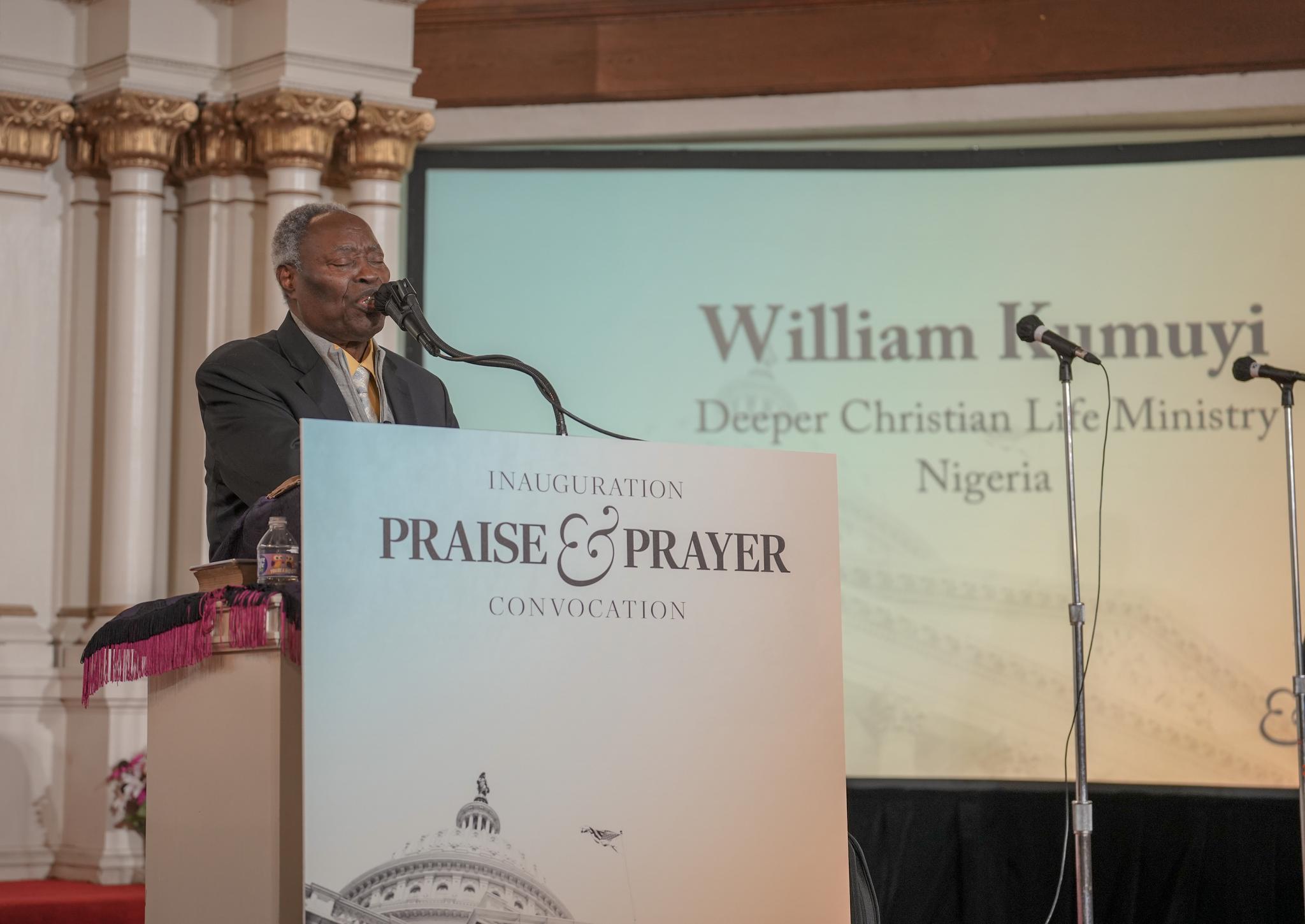 William F. Kumuyi, founder of the Deeper Christian Life Ministry in Lagos, Nigeria