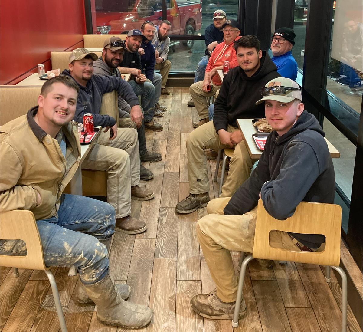 11 men from a study group