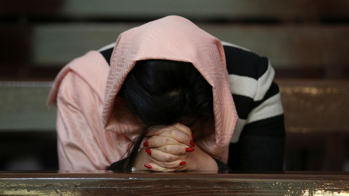 woman in prayer