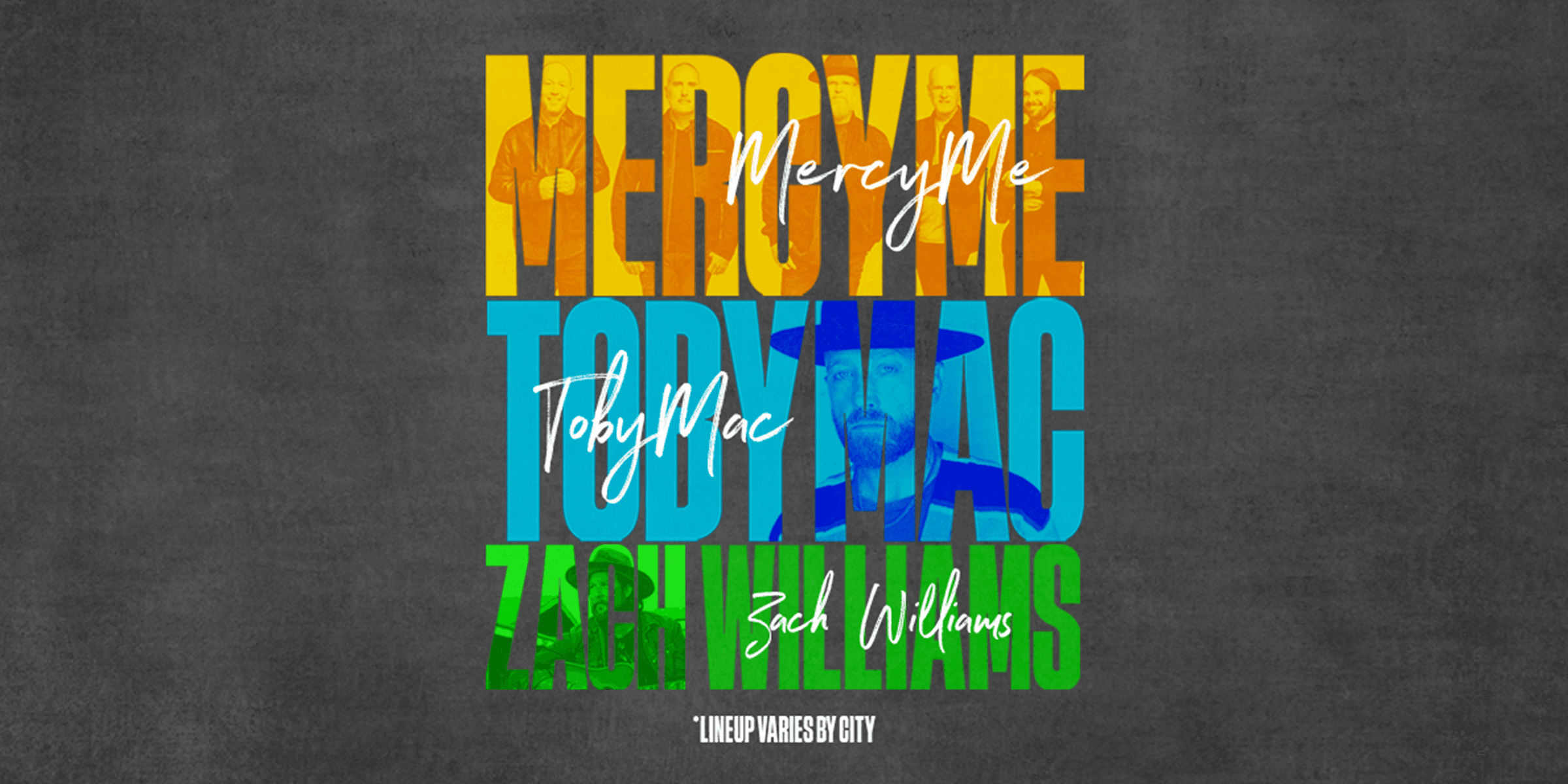 MercyMe, TobyMac, Zach Williams 2024 Fall Tour 